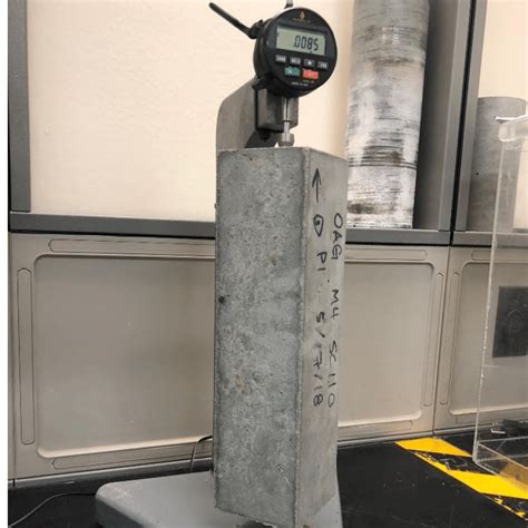 Shrinkage Testing distribute|concrete drying shrinkage testing.